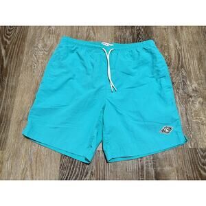 PacSun Men's Swim Shorts Turquoise Size S Drawstring Pockets Lined